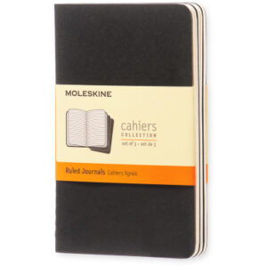 MOLESKINE Notizheft Cahier            A6 704895    liniert, schwarz       3 Stück