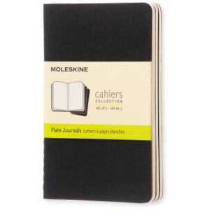MOLESKINE Notizheft Cahier            A6 704918    blanko, schwarz        3 Stück