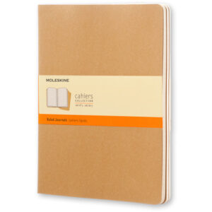 MOLESKINE Notizheft Cahier XL    25x19cm 705045    liniert, natur         3 Stück