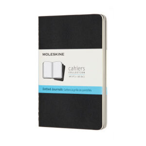 MOLESKINE Notizheft        3x 14x1.2x9cm 719206    gepunktet, schwarz, 64 Seiten
