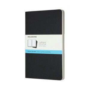 MOLESKINE Notizheft       3x 13x1.4x21cm 719213    gepunktet, schwarz, 80 Seiten