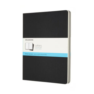 MOLESKINE Notizheft            25x2x19cm 719220    gepunktet, schwarz,120S. 3 Stk