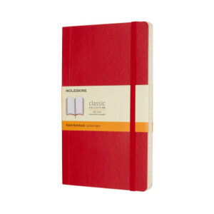 MOLESKINE Notizbuch L/A5 854634    Liniert,SoftCover,Scharlach