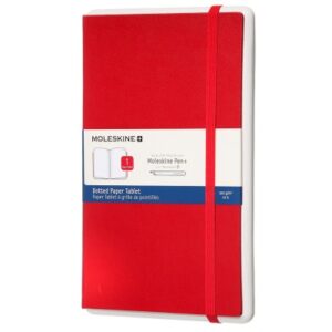 MOLESKINE Papertablet L/A5, Version 1 855167    Punktraster,Rot