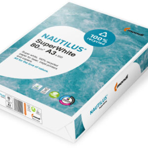 NAUTILUS  SUPER WHITE Kopierpapier    A3 88043658  80g, recycling       500 Blatt