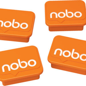 NOBO      Magnete                18x22mm 1905327   orange                 4 Stück