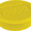 NOBO      Magnet rund               13mm 1915288   gelb                  10 Stück