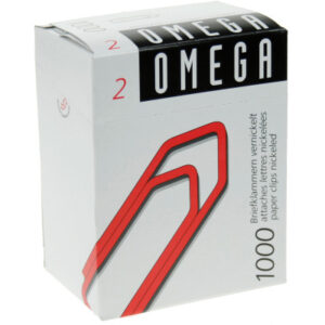 OMEGA     Büroklammern Gr.2 2/1000    vernickelt, 24mm    1000 Stück