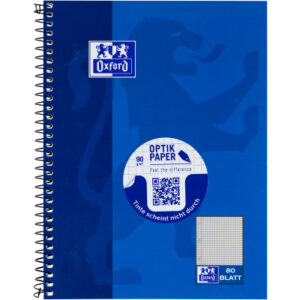 OXFORD    Collegeblock               A5+ 100050393 kariert, 90g          80 Blatt