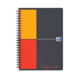 OXFORD    Adressbuch International    A5 100103165 Motiv grau,lini. 80g  72 Blatt