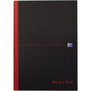 OXFORD    Buch Black 'n Red           A4 400047606 liniert, 90g          96 Blatt