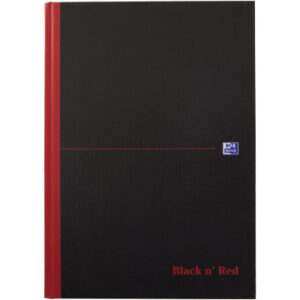 OXFORD    Buch Black 'n Red           A4 400047607 kariert, 90g          96 Blatt