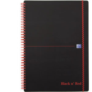 OXFORD    Buch Black 'n Red           A4 400047654 kariert, 90g          70 Blatt