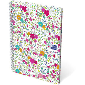 OXFORD    Spiralbuch ForMe Floral     A5 400094953 liniert 7mm, 90g      60 Blatt