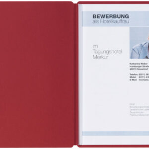 PAGNA     Bewerbungsmappe Solo        A4 22006-01  rot 5mm