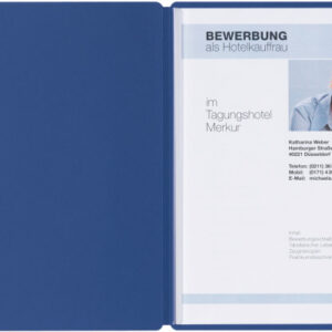 PAGNA     Bewerbungsmappe Solo        A4 22006-02  blau 5mm