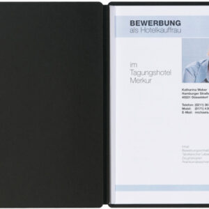 PAGNA     Bewerbungsmappe Solo        A4 22006-04  schwarz 5mm