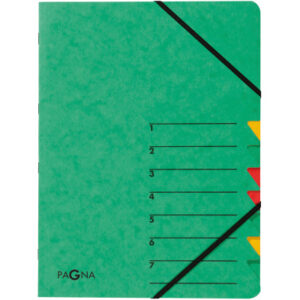 PAGNA     Fächermappe EASY            A4 24061-03  grün                  7 Fächer