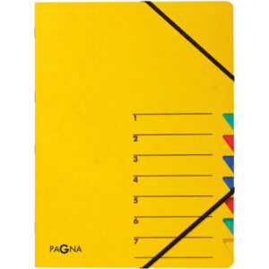 PAGNA     Fächermappe EASY            A4 24061-05  gelb                  7 Fächer