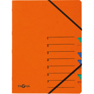 PAGNA     Fächermappe EASY            A4 24061-12  orange                7 Fächer