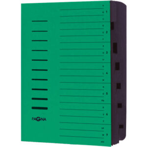 PAGNA     Ordnungsmappe               A4 24081/03  grün                  7 Fächer