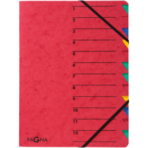 PAGNA     Fächermappe EASY            A4 24131-01  rot                 12 Fächer