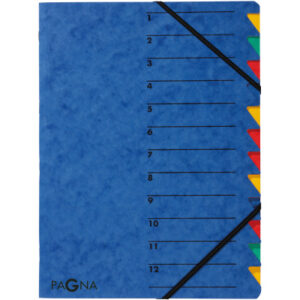 PAGNA     Fächermappe EASY            A4 24131-02  blau                 12 Fächer