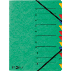 PAGNA     Ordnungsmappe EASY          A4 24131-03  grün                 12 Fächer