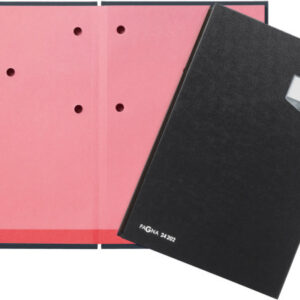 PAGNA     Unterschriftenmappe De Luxe A4 24202-04  schwarz              20-teilig
