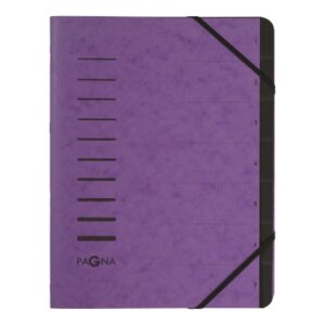 PAGNA     Ordnungsmappe               A4 40058-10  aubergine             7-teilig
