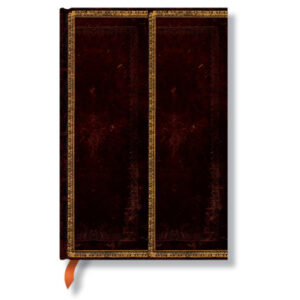 PAPERBLAN Schwarzes Marokkoleder Mini PB840-9   lin. 100x140mm, 176 S.