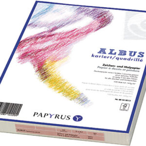 PAPYRUS   Zeichenpapier               A4 88020013  140g, kariert 5mm    100 Blatt