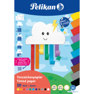 PELIKAN   Tonzeichenpapier 101585    Rainbow     23x33 cm, 120 g/m2