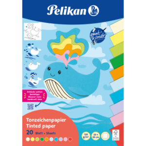 PELIKAN   Tonzeichenpapier 101592    Summer      23x33 cm, 120 g/m2