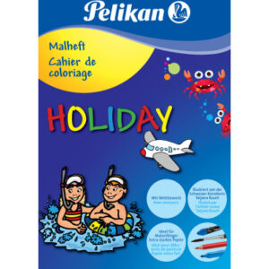 PELIKAN   Malheft Holiday             A5 25200010  blau, 120g           16 Seiten