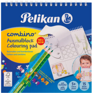 PELIKAN   Malblock  Combino      15x15cm 811231    15 Blatt           Tier-Motive