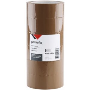 PERMAFIX  Verpackungsband 41826     BRAUN 38mmX66M 6 Stk.
