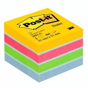 POST-IT   Würfel Mini            51x51mm 2051-U    4-farbig/4x100 Blatt