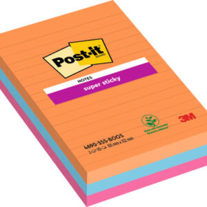 POST-IT   Super Sticky Notes   152x101mm 46903SSBO 3 farbig            3x90 Blatt