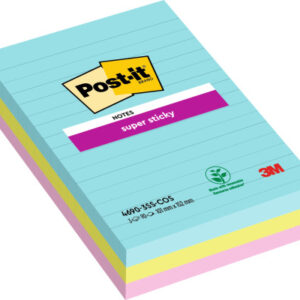 POST-IT   Super Sticky Notes   152x101mm 46903SSCO Cosmic 3 Farben     3x90 Blatt