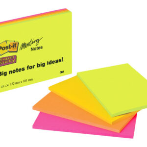 POST-IT   Super Sticky Big Notes 4x45Bl. 6445-4SS  4 Farben ass.        152x101mm