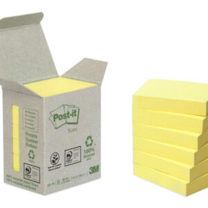 POST-IT   Haftnotizen Recycling  38x51mm 653-1B    gelb               6x100 Blatt