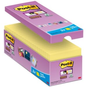 POST-IT   Super Sticky Notes 654-P16SS 76x76mmgelb 16x90Bl.