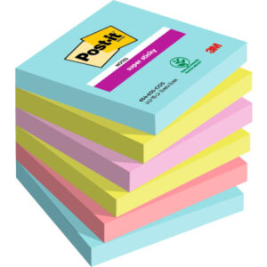 POST-IT   Super Sticky Notes     76x76mm 6546SSCOS Cosmic 4 Farben     6x90 Blatt