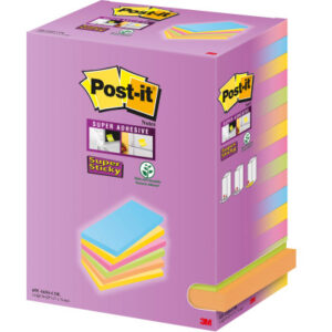 POST-IT   Super Sticky Tower    127x76mm 65516SSCO farbig             16x90 Blatt
