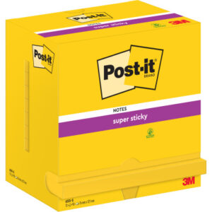 POST-IT   Notes Super Sticky    76x127mm 655-S     gelb               12x90 Blatt