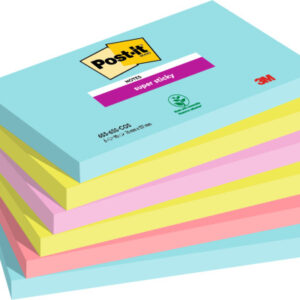 POST-IT   Super Sticky Notes    127x76mm 6556SSCOS Cosmic 4 Farben     6x90 Blatt