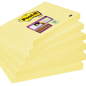 POST-IT   Notes Super Sticky    76x127mm 6556SSCY  gelb                6x90 Blatt