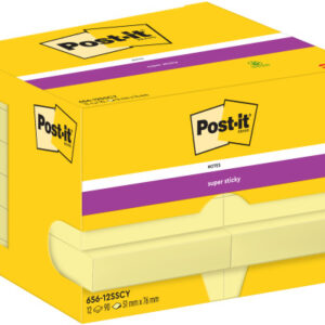POST-IT   Super Sticky Notes     51x76mm 65612SSCY Gelb               12x90 Blatt