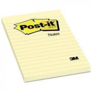POST-IT   Haftnotizen          152x102mm 660Y      gelb, 100 Blatt, liniert